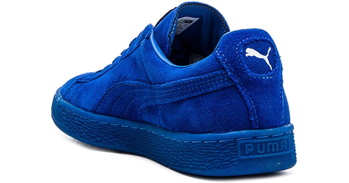 puma suede classic iced royal blue