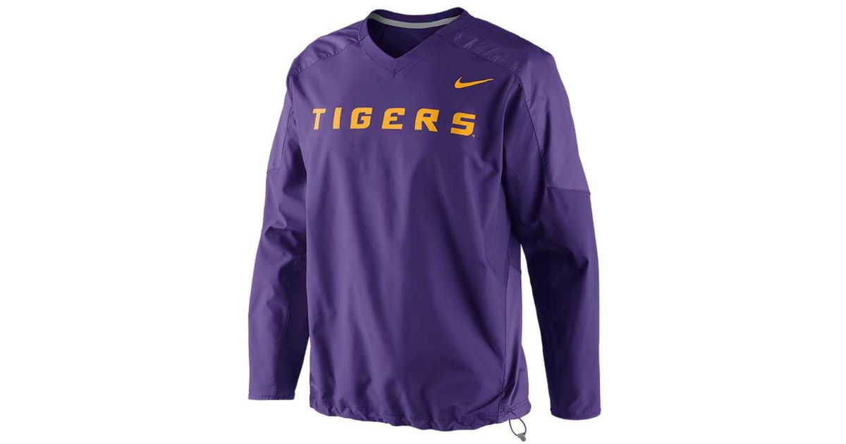 Nike Men'S Lsu Tigers Dri-Fit Pullover Wind Jacket in Purple for Men - Lyst