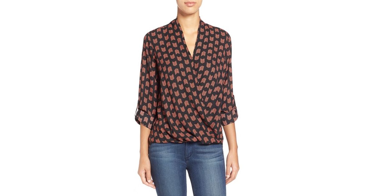 pleione wrap blouse