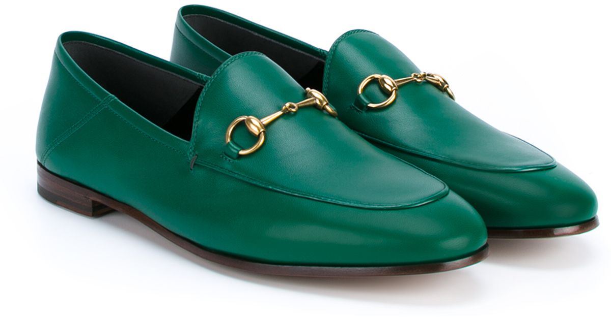 mens green gucci loafers