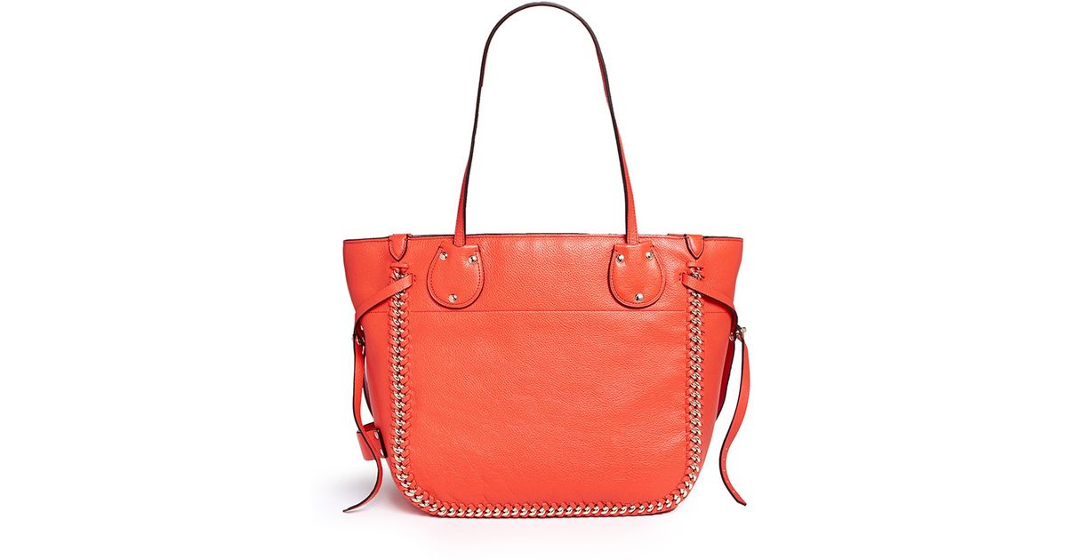 orange coach tote