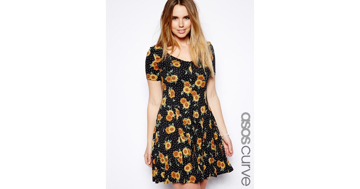 sunflower skater dress