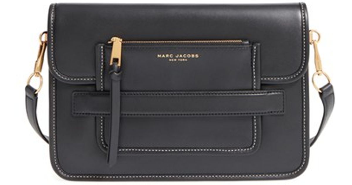 Lyst Marc Jacobs Large Madison Leather Shoulder Bag In Black