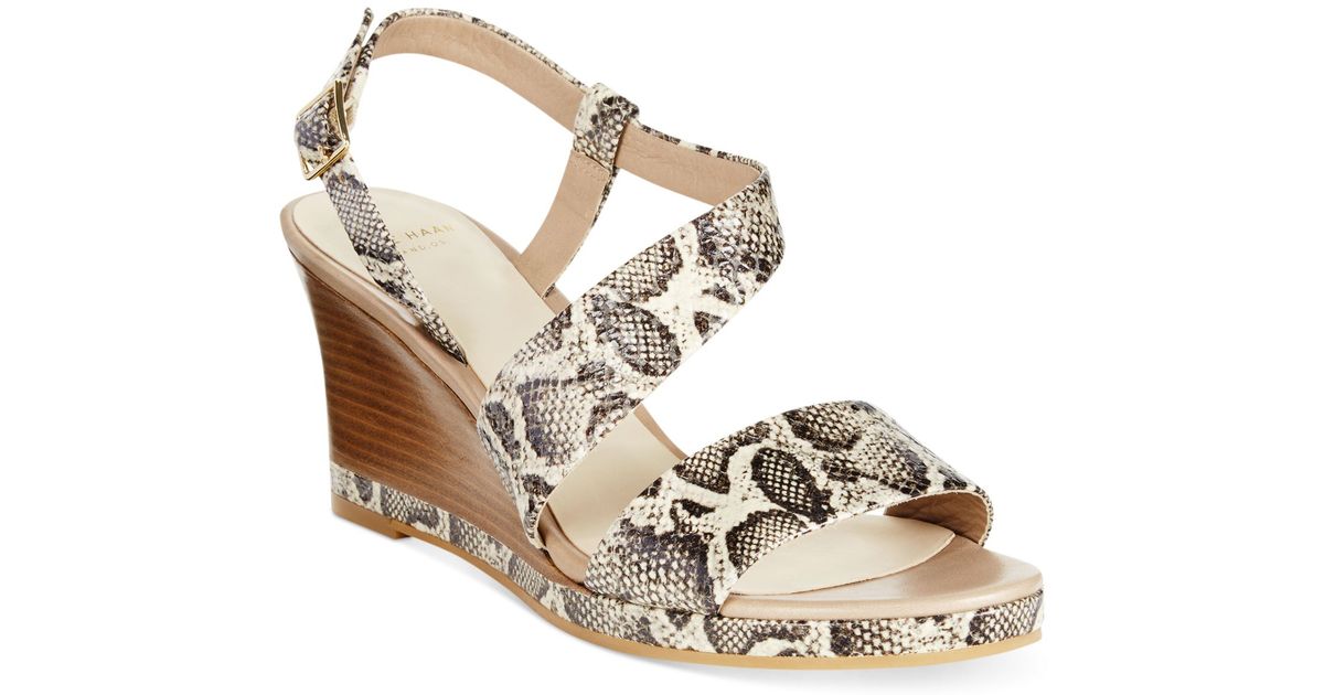 cole haan snakeskin wedge