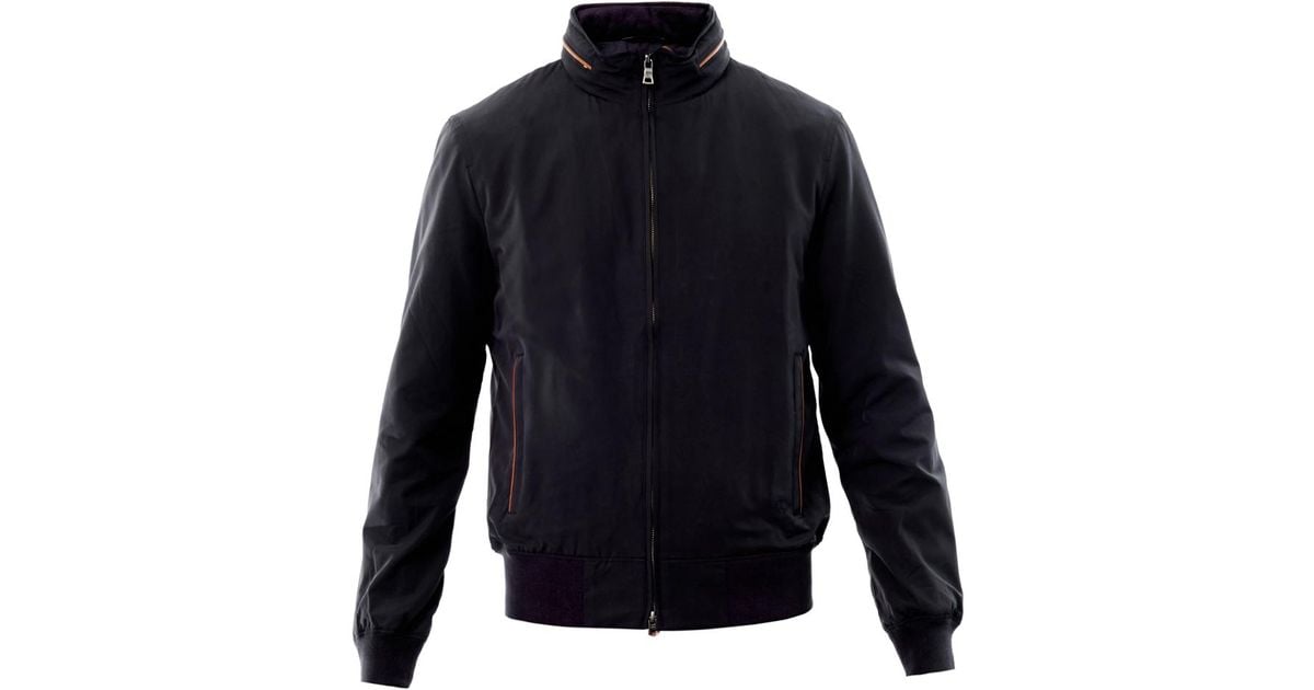 Brooks Brothers Harrington Cotton Jacket in Blue for Men Lyst