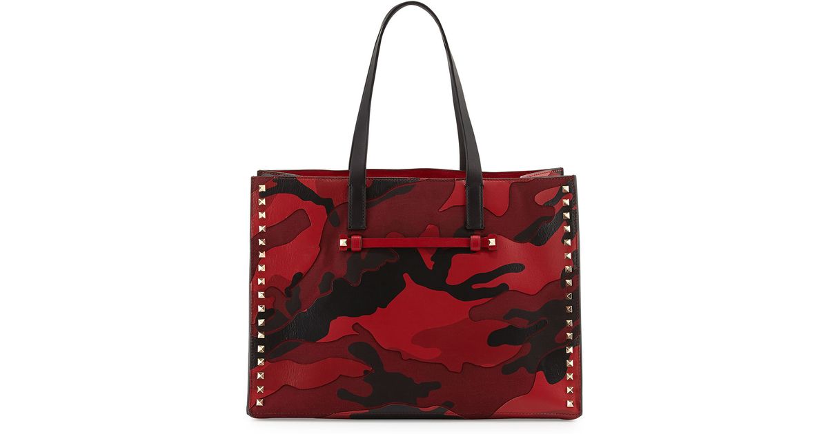 valentino rockstud camo bag
