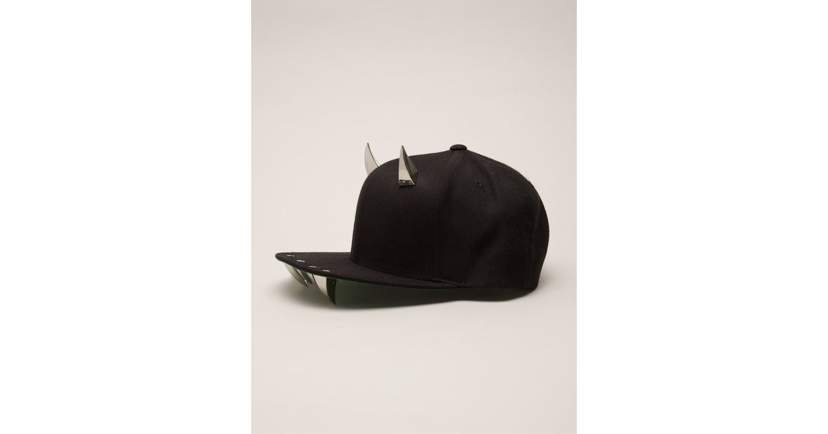 Adeen Horned Hat in Black for Men | Lyst