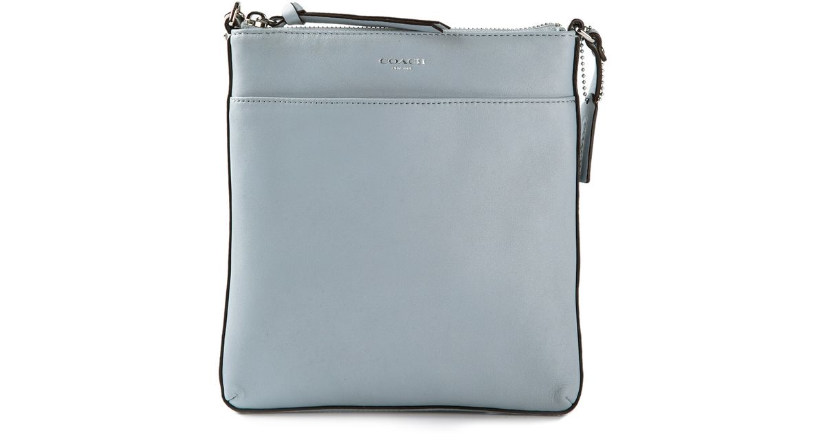 COACH Crossbody Messenger Bag in Blue Lyst