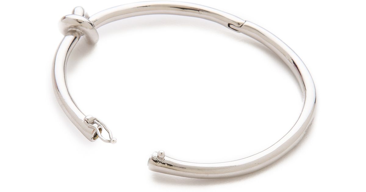 Kate Spade Sailor's Knot Bangle Bracelet in Metallic Lyst