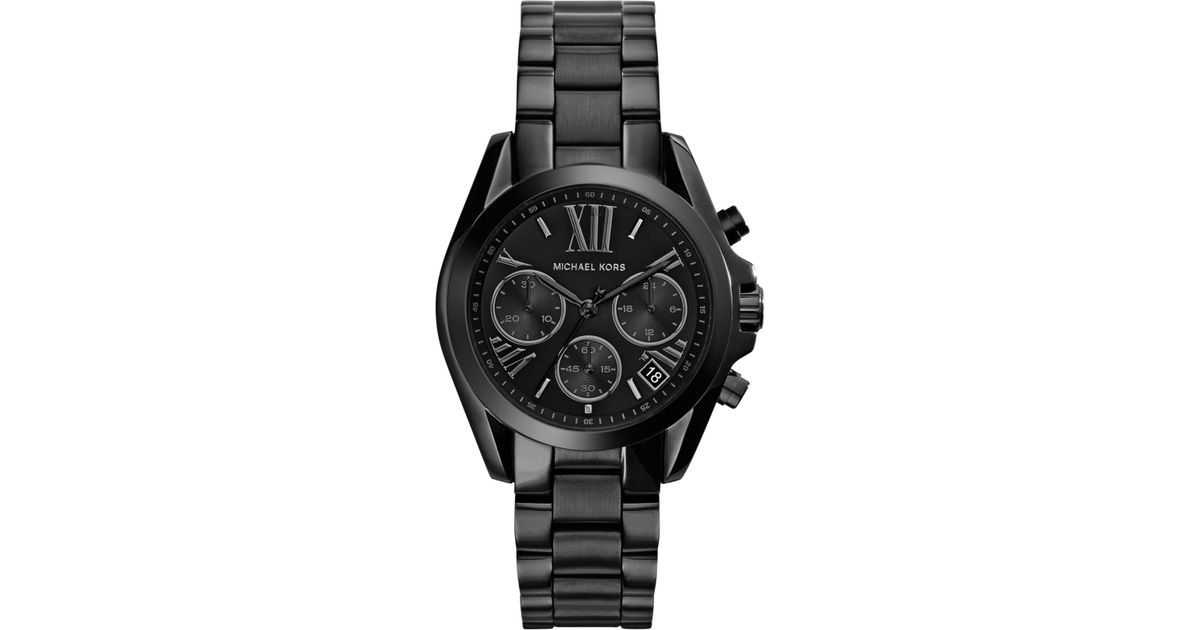 michael kors black bradshaw watch