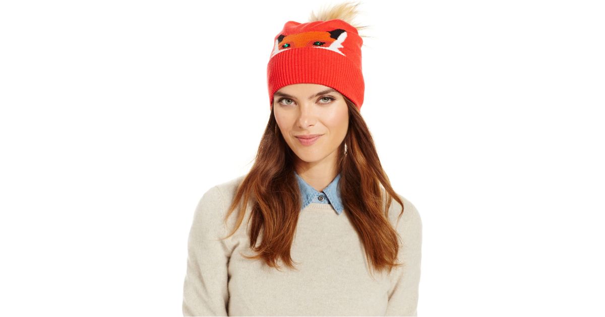Kate spade fox beanie Clearance