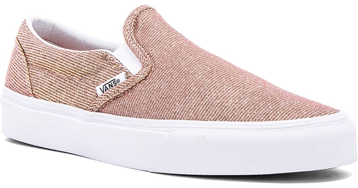 pink and gold high top vans