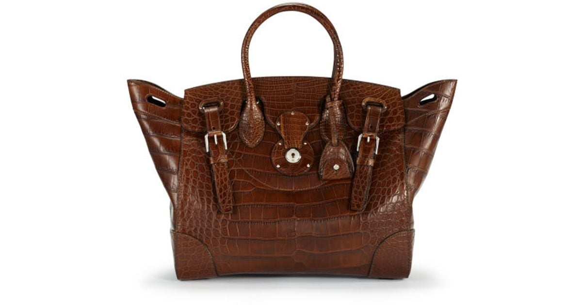 ralph lauren ricky bag alligator