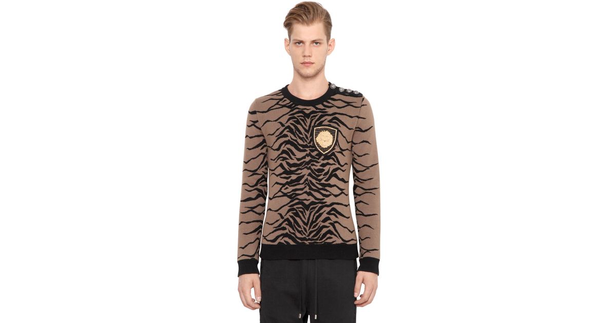 balmain tiger sweater