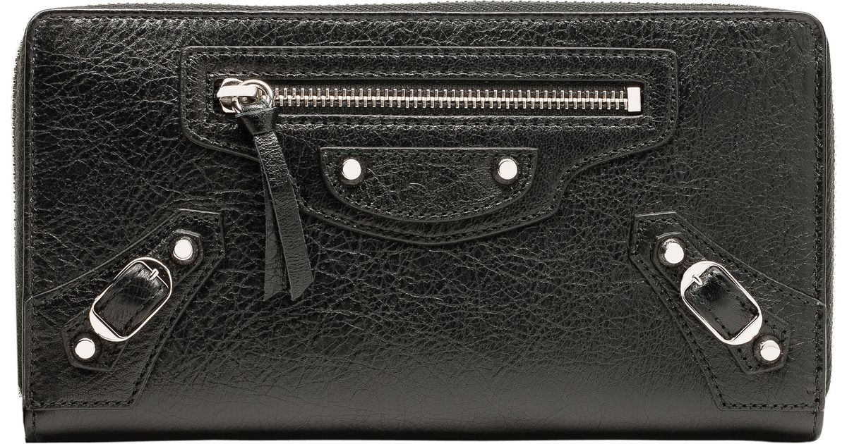balenciaga classic continental wallet
