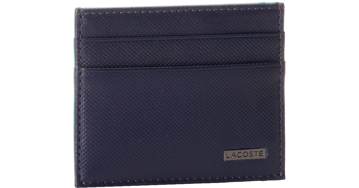 lacoste credit card wallet