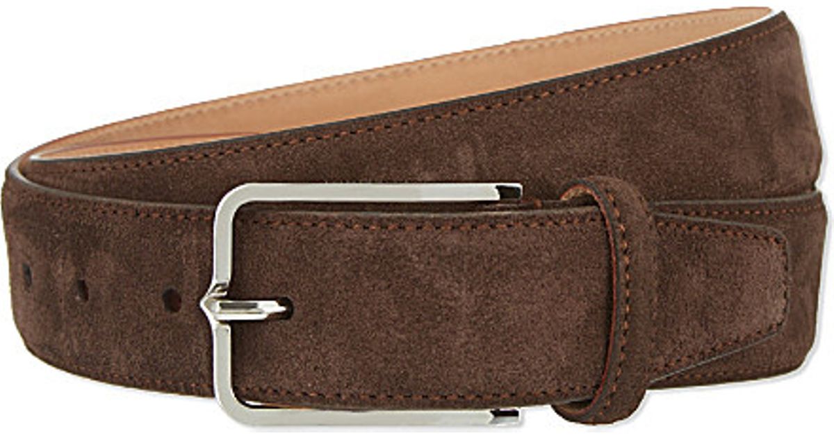mens suede belt