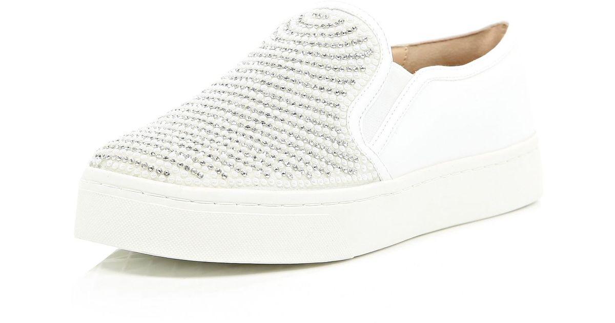 Embellished Chunky Sole Plimsolls - Lyst