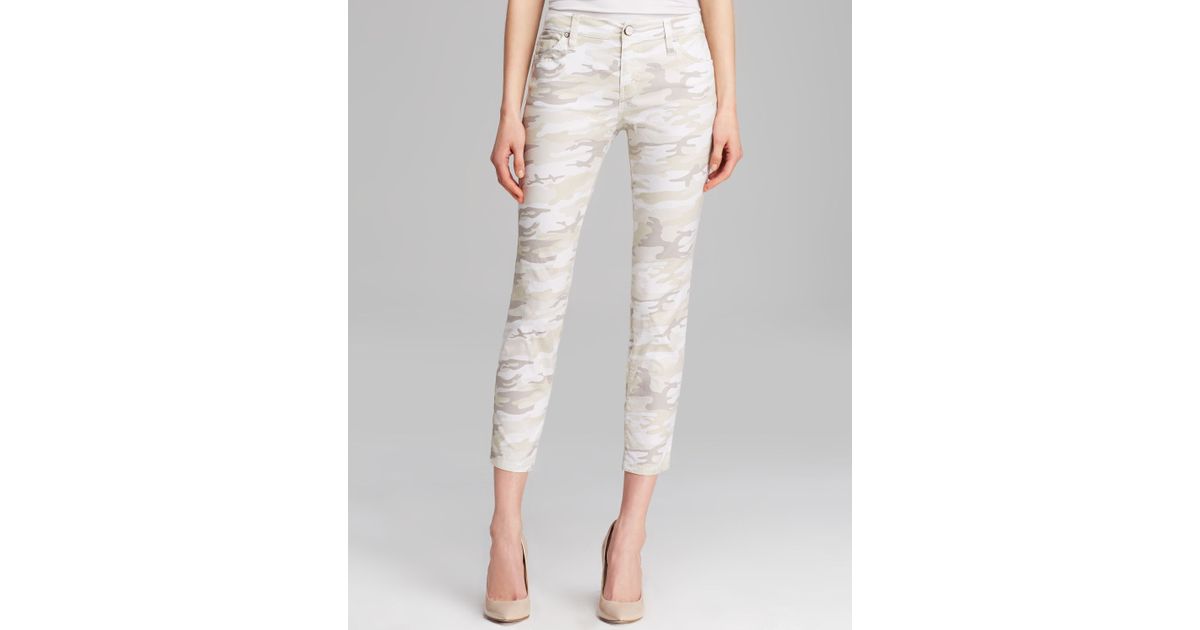 white camo jeans