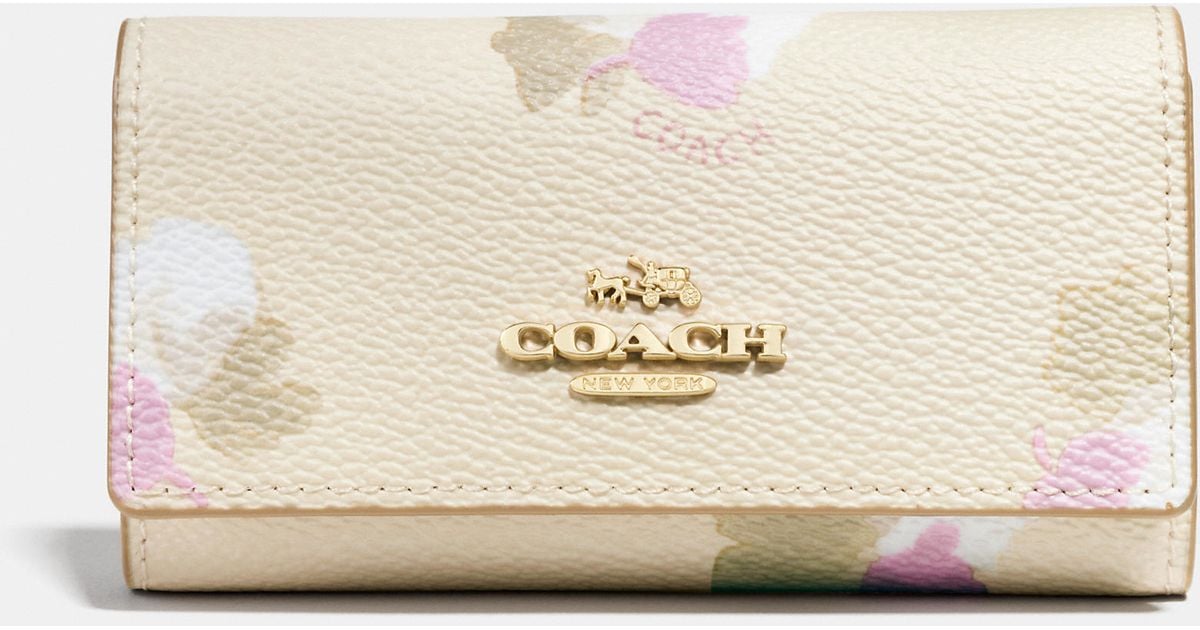 COACH Coated Canvas Signature 6 Ring Key Case - Macy's