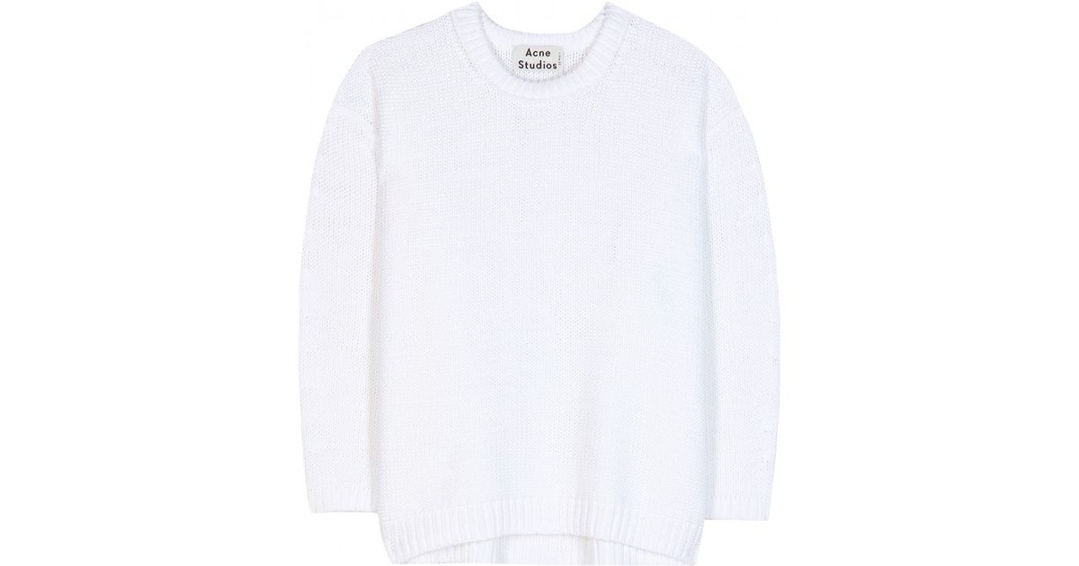 acne white sweater