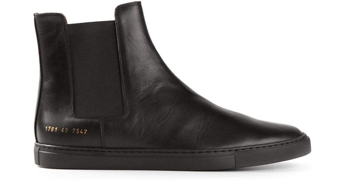 common projects chelsea boots black