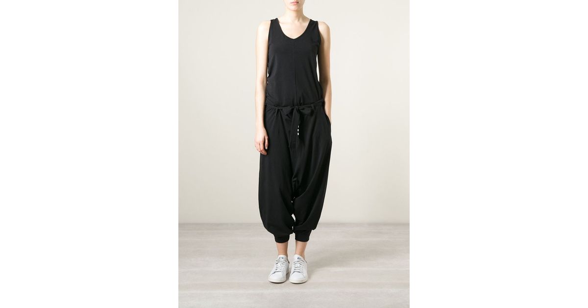 dropped crotch jumpsuit