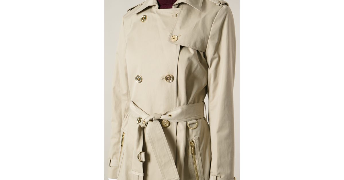 Michael kors double breasted trench clearance coat