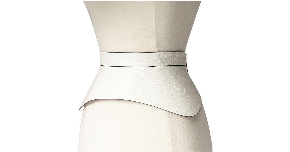 BCBGMAXAZRIA Zip Corset Waist Belt in 