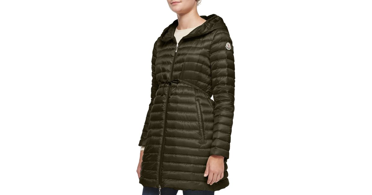 moncler barbel hooded puffer coat