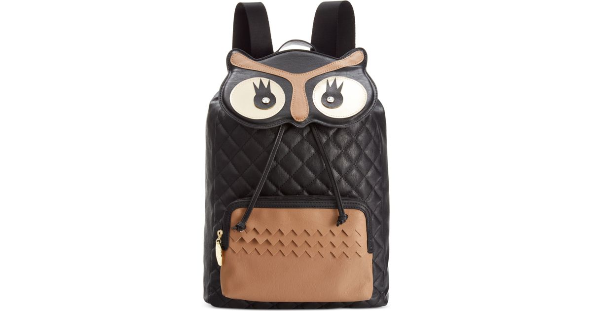 betsey johnson owl backpack