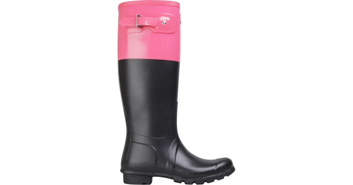 hunter colour block wellies