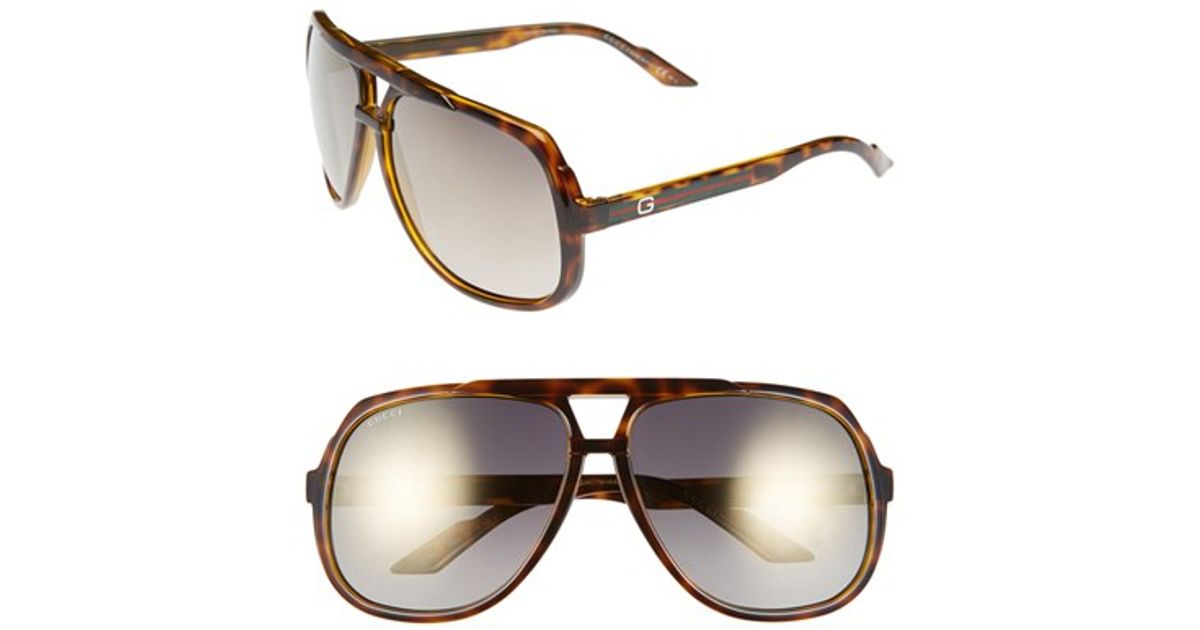 gucci havana aviator sunglasses