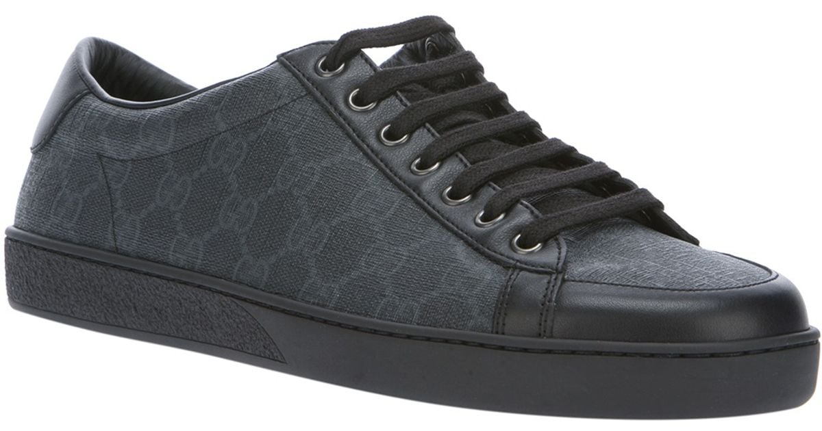 gucci logo trainers