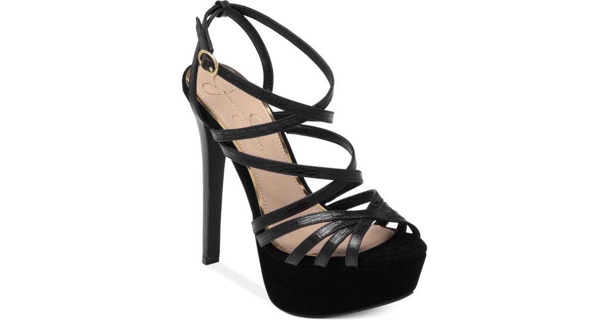 evans strappy sandals