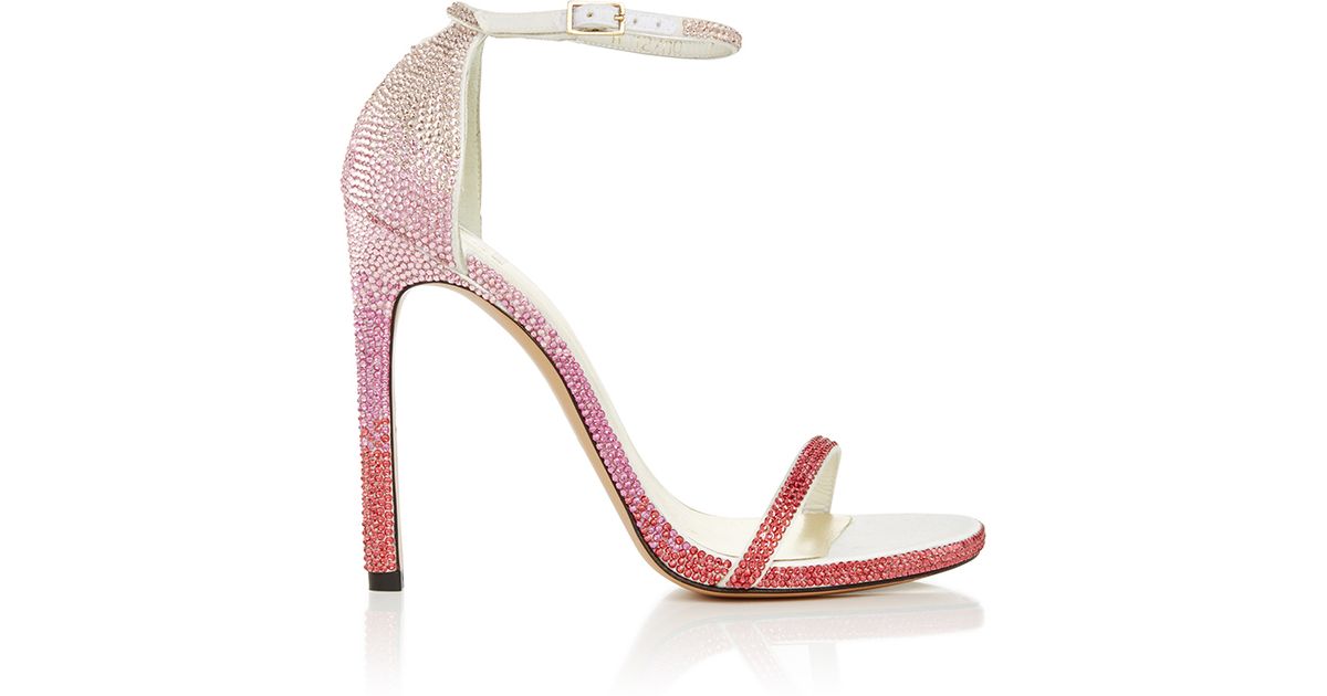 stuart weitzman pink sandals