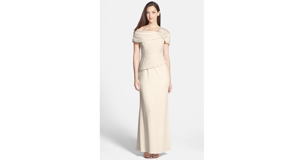 Daymor Crepe Ruffle Dress