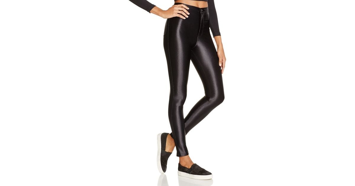 American Apparel Synthetic Disco Pants in Black Lyst