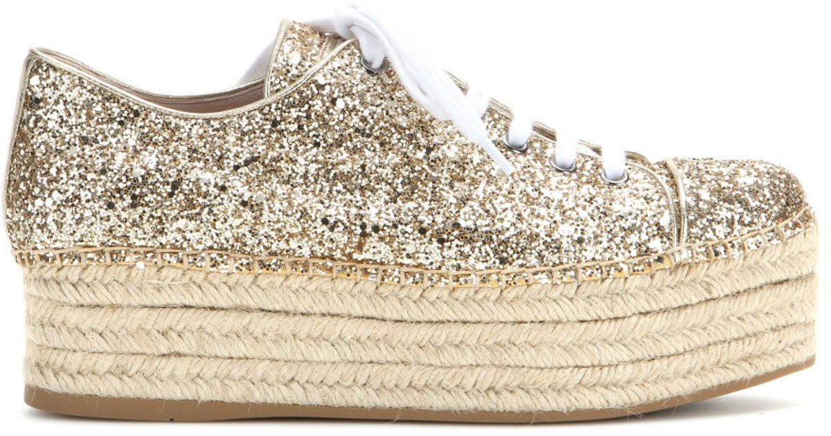 miu miu sparkle sneakers