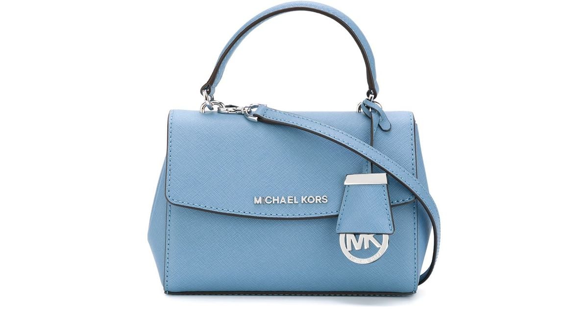 MICHAEL Michael Kors Extra Small 'ava' Crossbody Bag in Blue | Lyst
