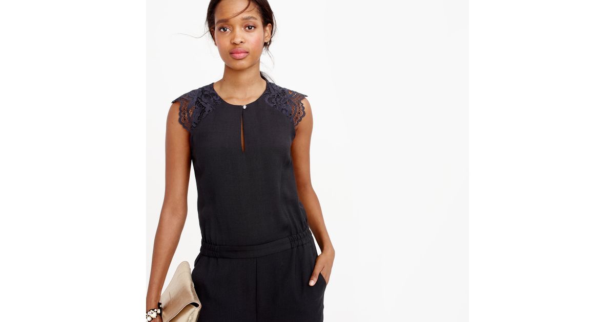 j crew black jumpsuit