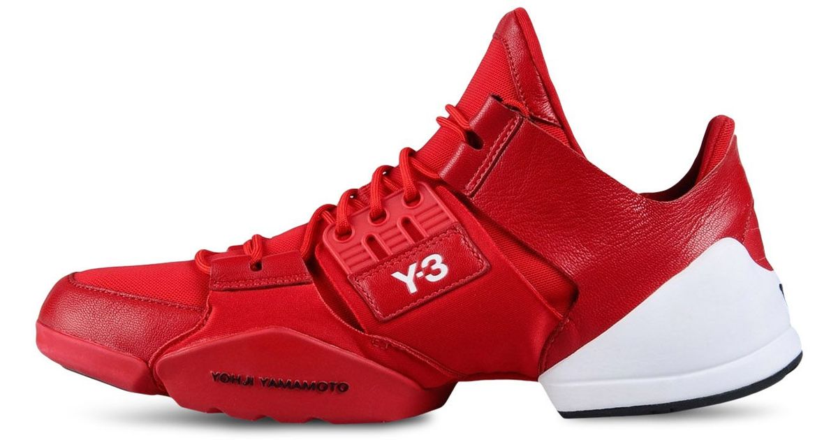 y3 red shoes