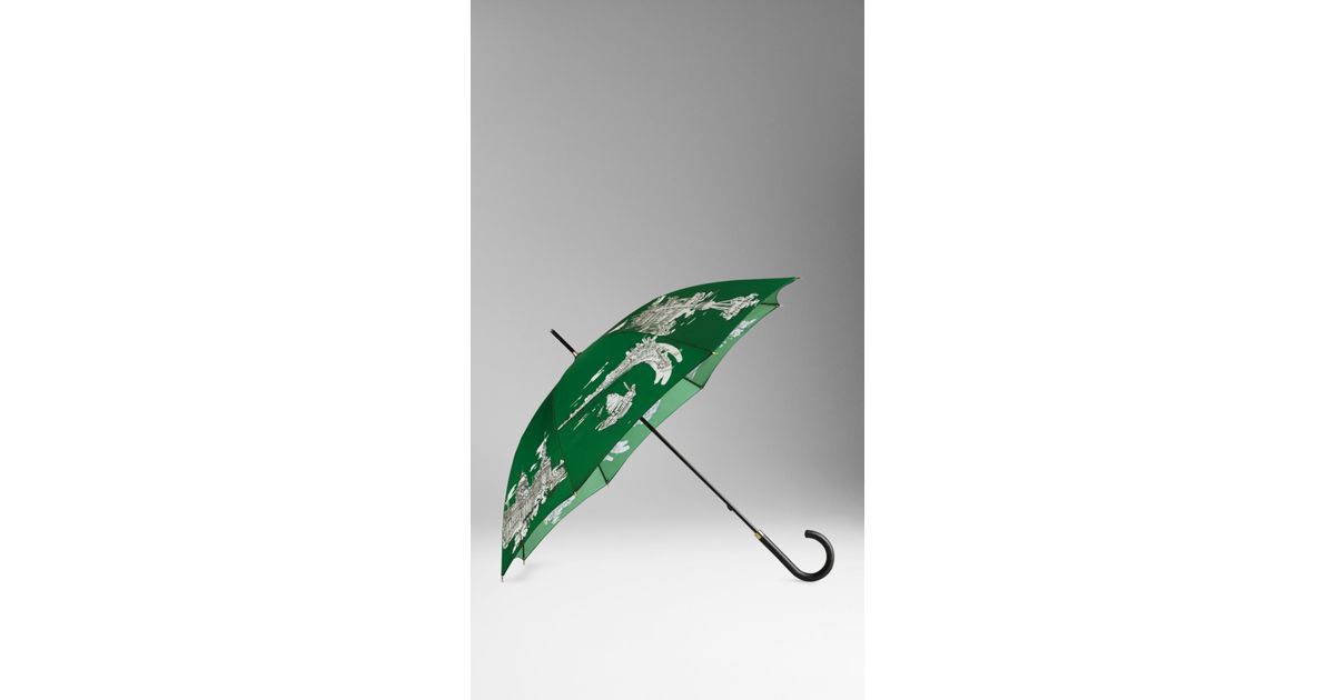 burberry umbrella green