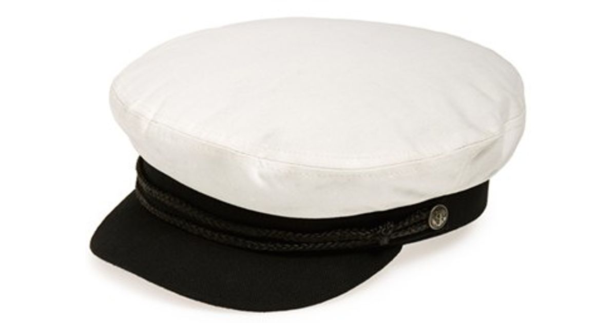 white fiddler cap