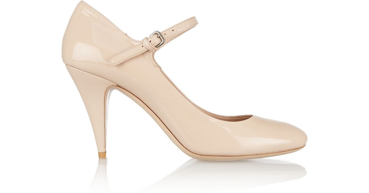 miu miu white mary janes