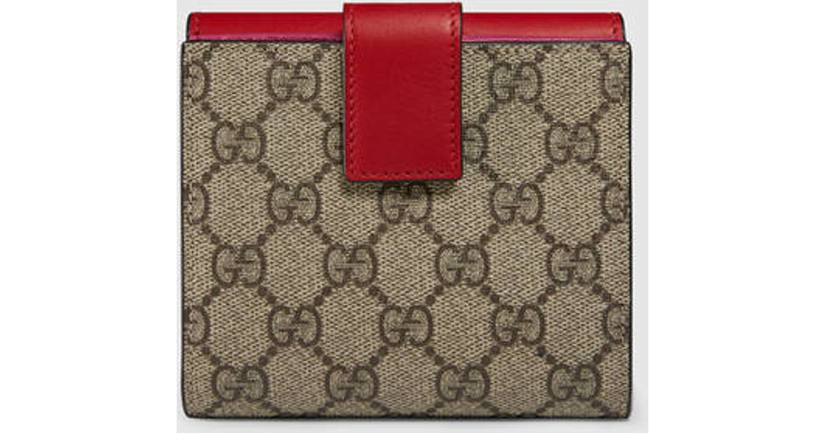leather french flap wallet gucci