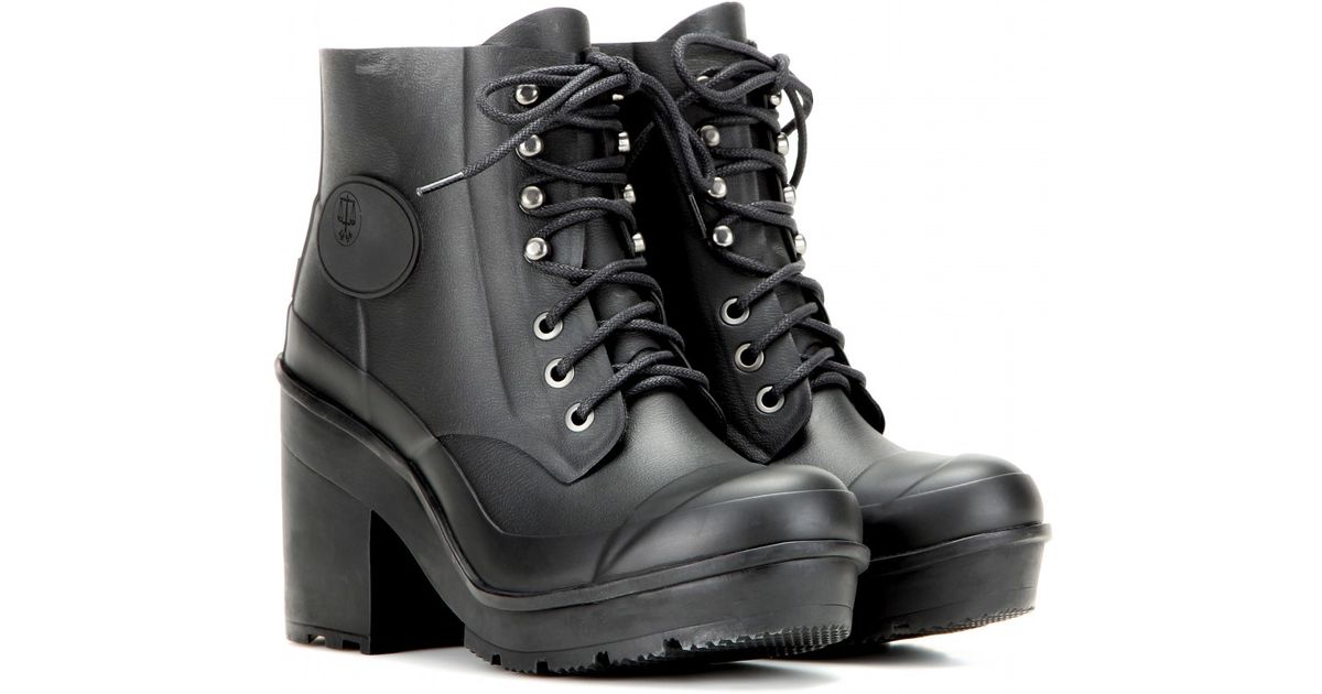 block heel hunter boots