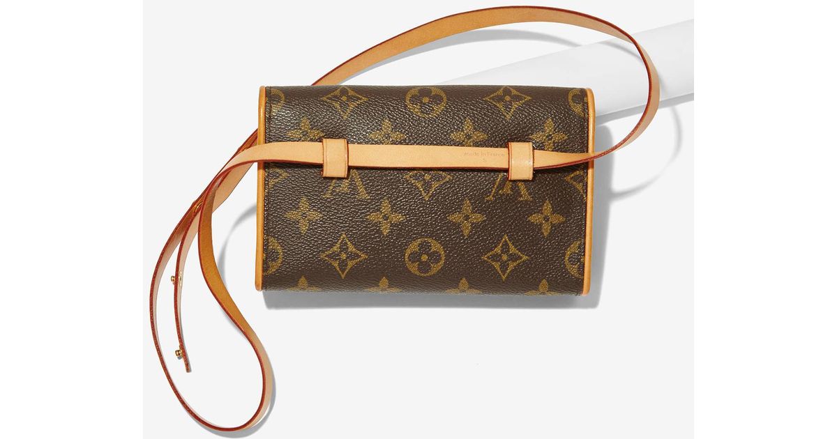 Nasty Gal Vintage Louis Vuitton Monogram Pochette Florentine Hip Bag in  Brown | Lyst