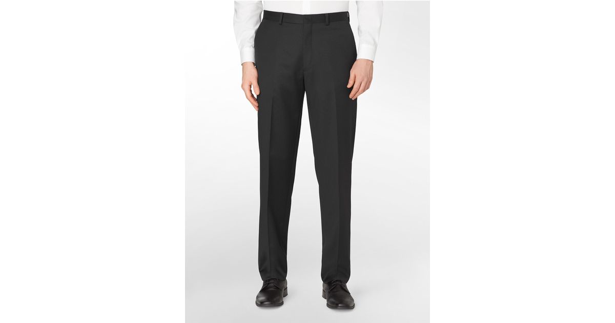 calvin klein black suit pants