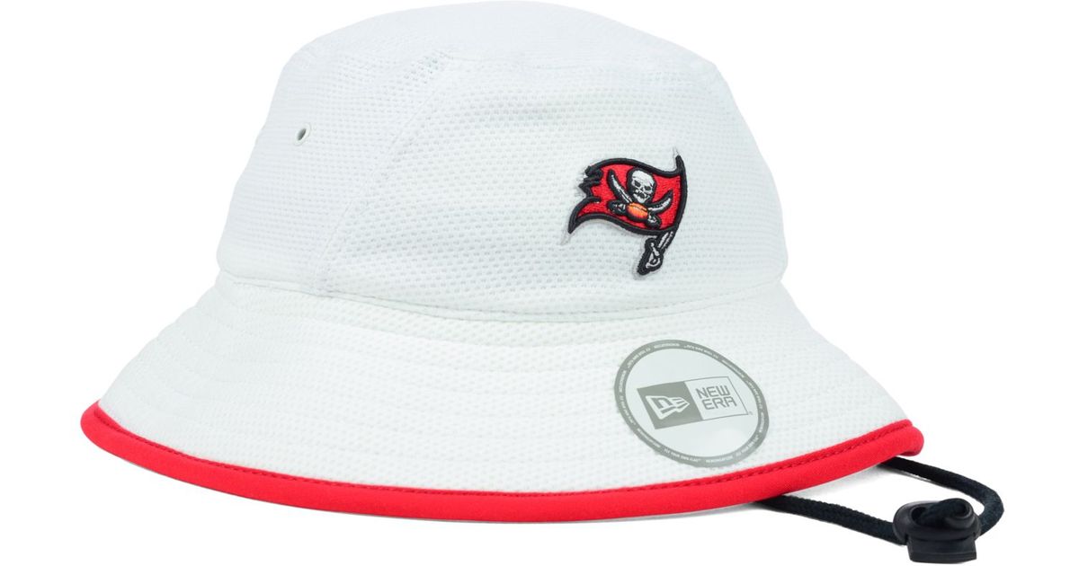 KTZ Tampa Bay Buccaneers Training Camp Bucket Hat in White for Men | Lyst